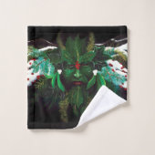 Noël Homme vert (Gant de toilette)