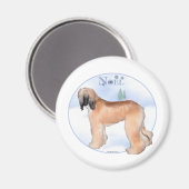 Noel Hound Afghan - Magnet (Recto/Verso)