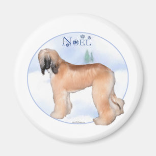 Noel Hound Afghan - Magnet