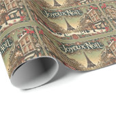  Noel in Parijs Cadeaupapier (Rol Hoek)