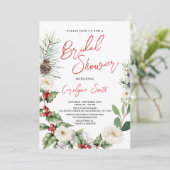 Noël, Invitation à la douche nuptiale d'hiver (Debout devant)