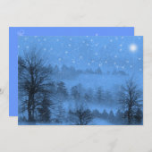 Noël, Invitation de fête de vacances (Devant / Derrière)