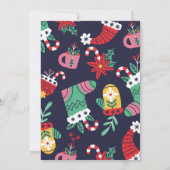 Noël Invitation Festive Fête Arbre cadeaux (Dos)