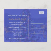 Noël, invitations à la douche nuptiale de vacances (Dos)