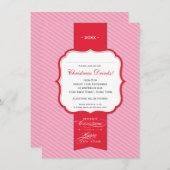 NOËL INVITATIONS AU PARTI : portable 1P (Devant / Derrière)