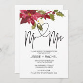 Noël Invitations De La Partie Engagement Mr Et Mme (Devant / Derrière)