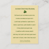 Noël irlandais bénissant les cartes saintes de St (Dos)