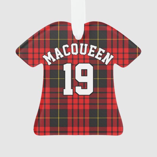 Noël Jersey de tartan de MacQueen de clan (dos)
