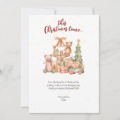 Noël, jouets pour enfants et cadeaux carte de voeu (Devant)