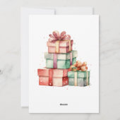 Noël, jouets pour enfants et cadeaux carte de voeu (Dos)