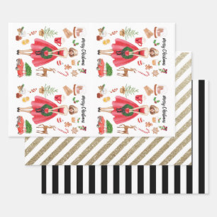 Noël Joy Envelopper les feuilles de papier