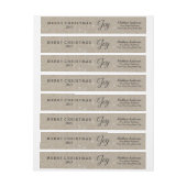 Noël Joy Wraparound Étiquette de adresse (Feuille)