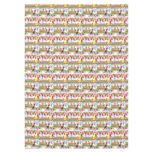 Noël Joyeuse nappe d'anniversaire, (Devant)