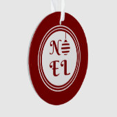 NOEL Joyeux Noël Vacances Rouge et Blanc (devant)