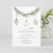 Noël Joyeux Petite Douche nuptiale Invitation (Debout devant)