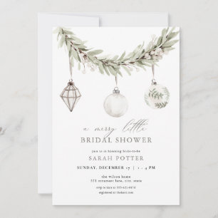 Noël Joyeux Petite Douche nuptiale Invitation