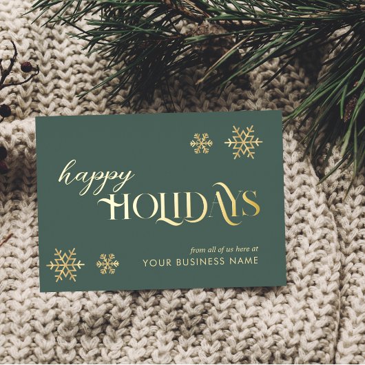 Noël Joyeux Vacances Entreprise Vert