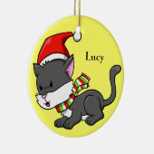Noël Kitty "Lucy" Ornement (Droite)