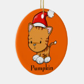 Noël Kitty Ornement "Citrouille" (Droite)