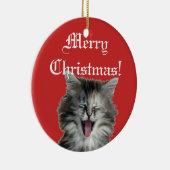 Noël kitty ornement rouge (Droite)
