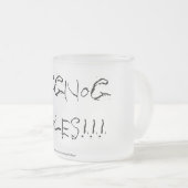 Noël "lait de poule ordonne" - la tasse en verre (Devant droit)