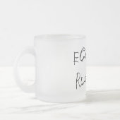 Noël "lait de poule ordonne" - la tasse en verre (Gauche)