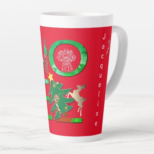 "Noel" Latte Mug de Noël (Angle droit)