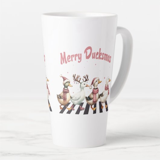 Noël Latte Mug Merry Ducksmas (Angle droit)