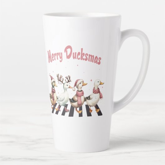 Noël Latte Mug Merry Ducksmas (Droite)