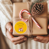 Noel le plus doux Autocollant de Noël élégant