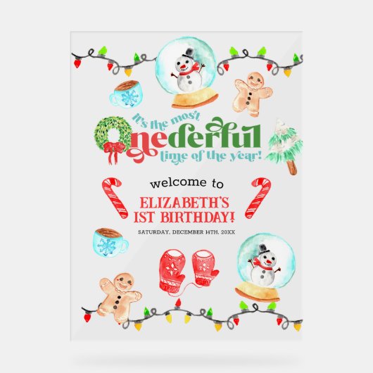 Noël le plus ONEDERFUL Premier anniversaire (Recto)