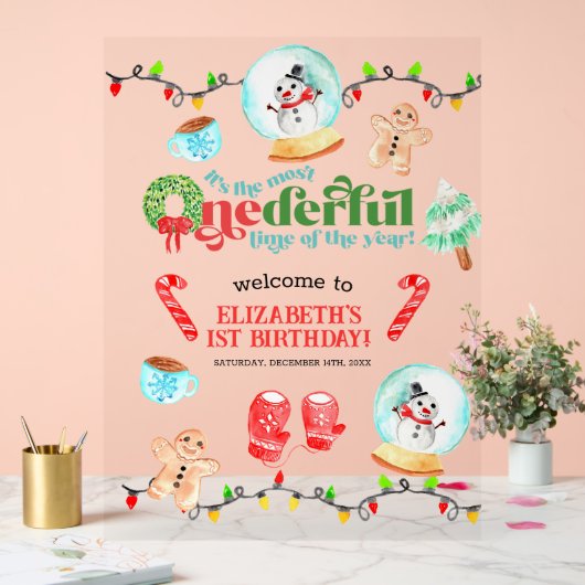 Noël le plus ONEDERFUL Premier anniversaire (Mariage)