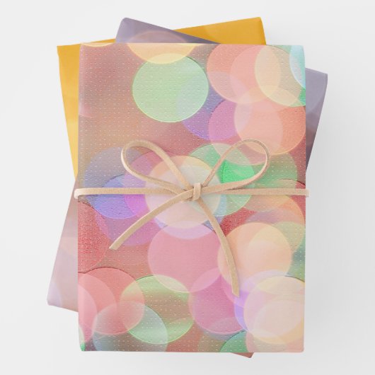 Noël Light Bokeh Bubbles Wrap papier d'artisanat (En situation)