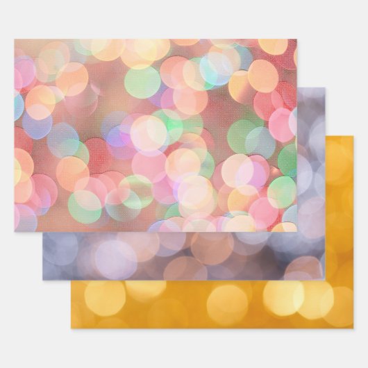 Noël Light Bokeh Bubbles Wrap papier d'artisanat (Lot)