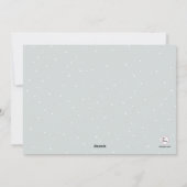 Noël Lovebirds Vacances Faire-part de déménagement (Dos)