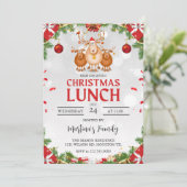 Noël Lunch Invitations Brunch de Noël (Debout devant)