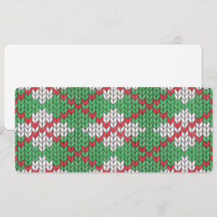 NOËL MAILLOT ARGYLE TRICOT 4x9.25 Carte à plat / H