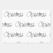 Noël manuscrit en papier d'enveloppement noir (Devant)