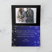 Noël Mariage Carte de remerciements (Intérieur)