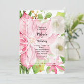 Noël Mariage Floral Invitation (Debout devant)