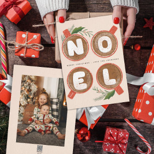 Noel Marshmallows Warme Cacao Foto Feestdagenkaart