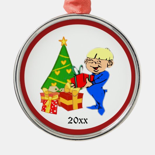 Noël Matin Enfants Ornements personnels (Devant)