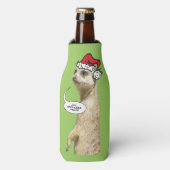 Noël Meerkat Bouteille personnalisable Glacière e (Bottle Devant)
