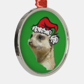 Noel Meerkat Cust. Ornement rond Premium (Droite)