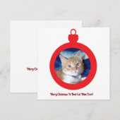 Noël, Meilleure Maman de Chat Ever , Carte Plate (Devant / Derrière)