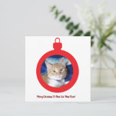 Noël, Meilleure Maman de Chat Ever , Carte Plate (Debout devant)