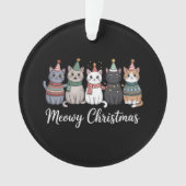 Noël Meowy Bonne année Chat Amoureux des chats Noë (devant)