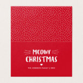 Noël Meowy | Photo de vacances Cute Cat (Outside Unfolded)