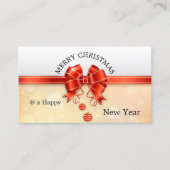 Noël Merci Carte de visite (Devant)