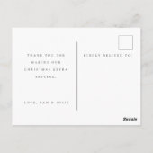 Noël merci carte photo (Dos)